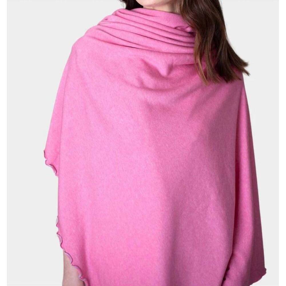 NEW BUKI blanket travel wrap in berry pink